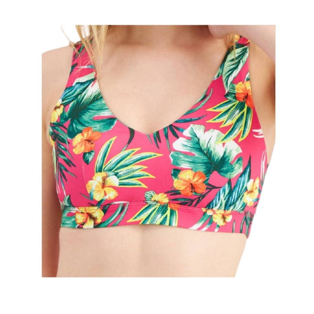 ID Ideology Women's Tropical-Print Low Impact Sports Bra Small NWT